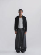 Thread | Ribbed Fitted Zip-Up Knit Cardigan