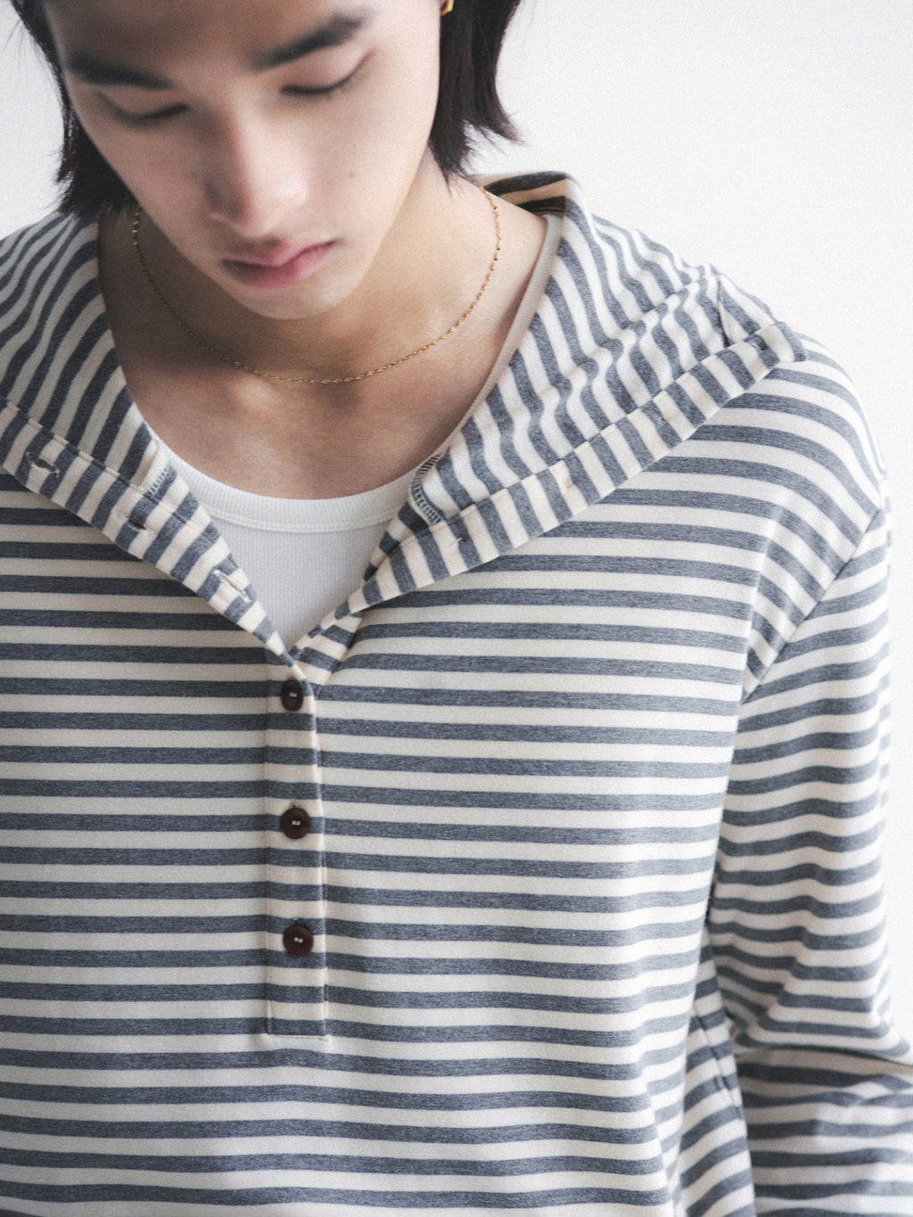 Thread | Stripe Henley Hoodie