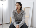 Thread | Stripe Henley Hoodie