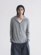 Thread | Stripe Henley Hoodie