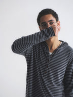 Thread | Stripe Henley Hoodie