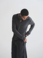Thread | Stripe Henley Hoodie