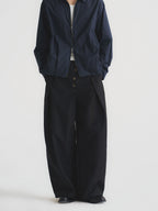 Thread | Asymmetric Pleat Wide-Leg Trousers