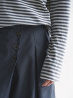 Thread | Asymmetric Pleat Wide-Leg Trousers