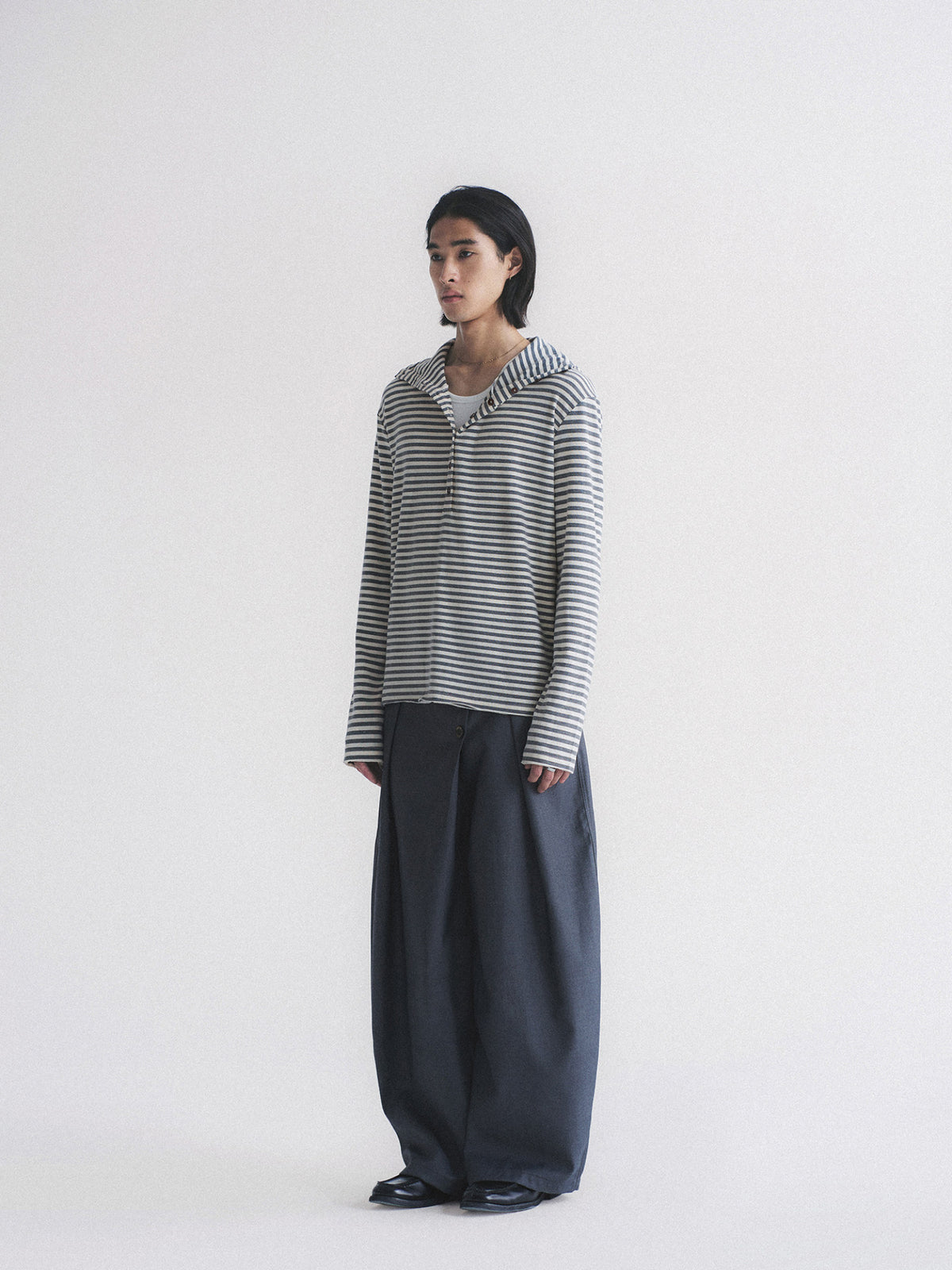 Thread | Stripe Henley Hoodie