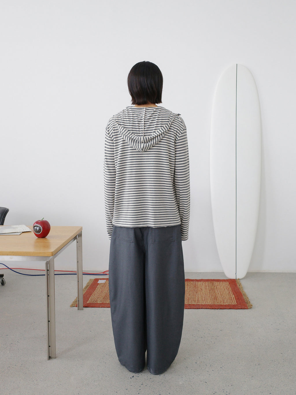 Thread | Asymmetric Pleat Wide-Leg Trousers