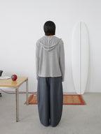 Thread | Asymmetric Pleat Wide-Leg Trousers