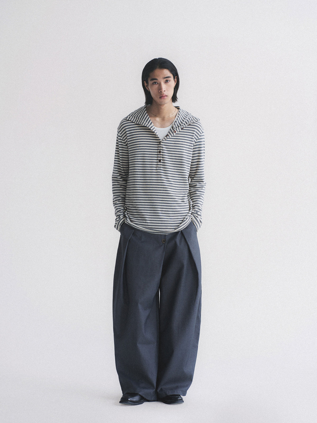 Thread | Stripe Henley Hoodie