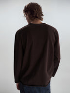 Roll-Hem Drop Shoulder L/S Tee