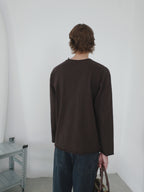 Roll-Hem Drop Shoulder L/S Tee