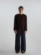 Roll-Hem Drop Shoulder L/S Tee