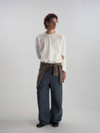 Roll-Hem Drop Shoulder L/S Tee