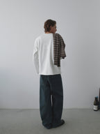 Roll-Hem Drop Shoulder L/S Tee