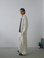 Curved Leg Relaxed Sweatpants