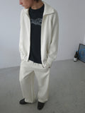Curved Leg Relaxed Sweatpants