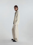 Curved Leg Relaxed Sweatpants