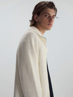 Ribbed Turtleneck Knit Cardigan