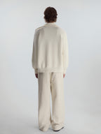Curved Leg Relaxed Sweatpants