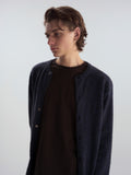 Relaxed Crew Neck Knit Cardigan