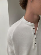 Thread | Waffle Henley Long Sleeve Tee