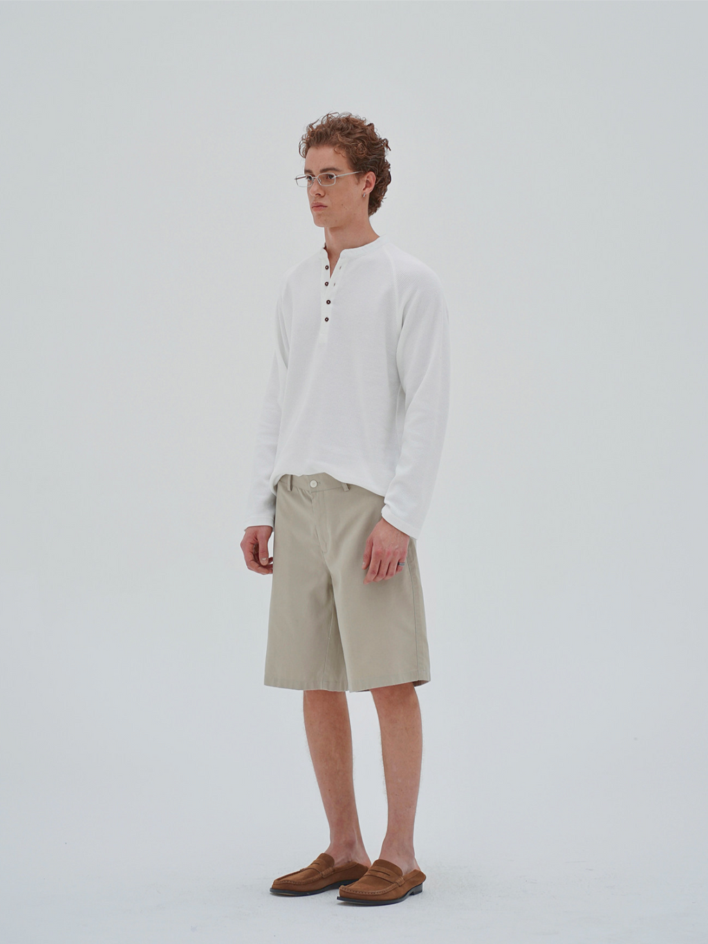 Thread | Waffle Henley Long Sleeve Tee