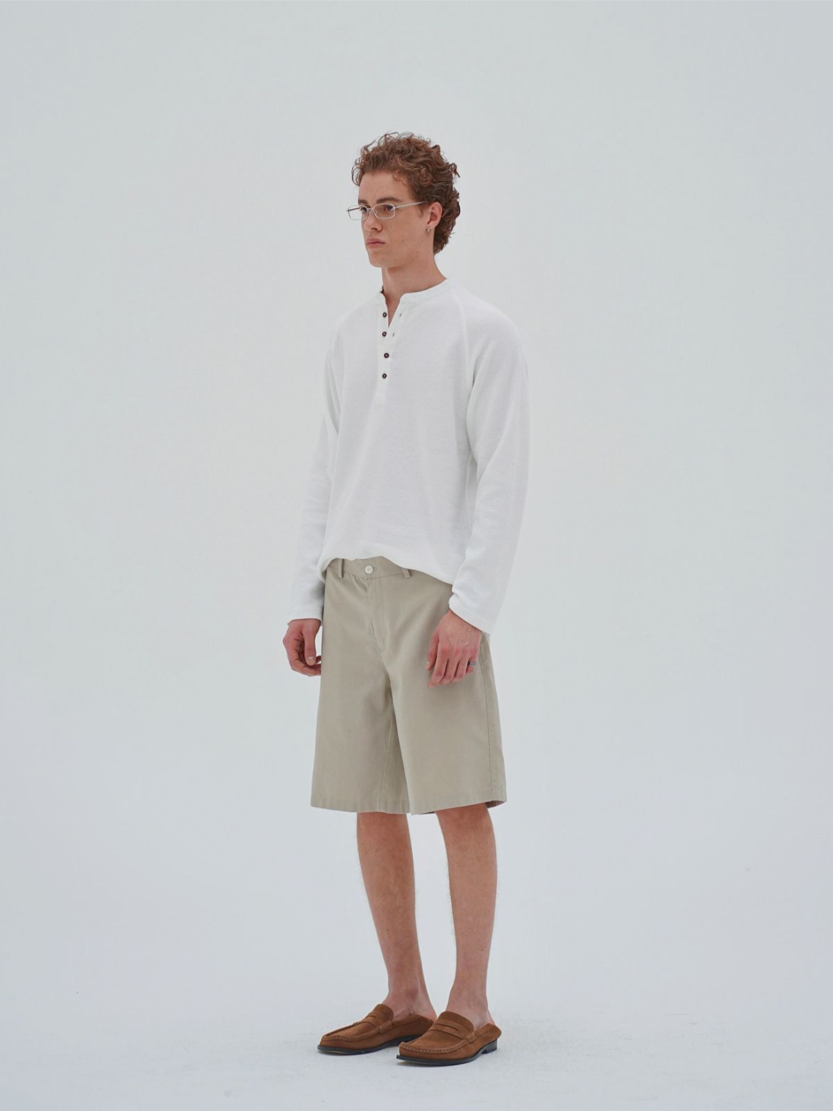 Thread | Waffle Henley Long Sleeve Tee