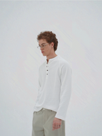 Thread | Waffle Henley Long Sleeve Tee