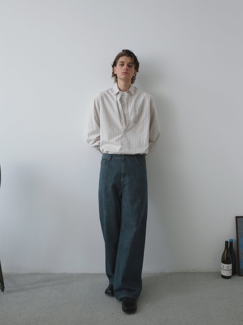 Pinstripe Relaxed Pocket L/S Shirt