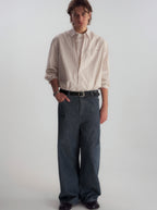 Pinstripe Relaxed Pocket L/S Shirt