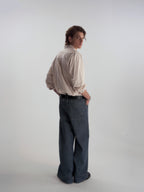 Pinstripe Relaxed Pocket L/S Shirt