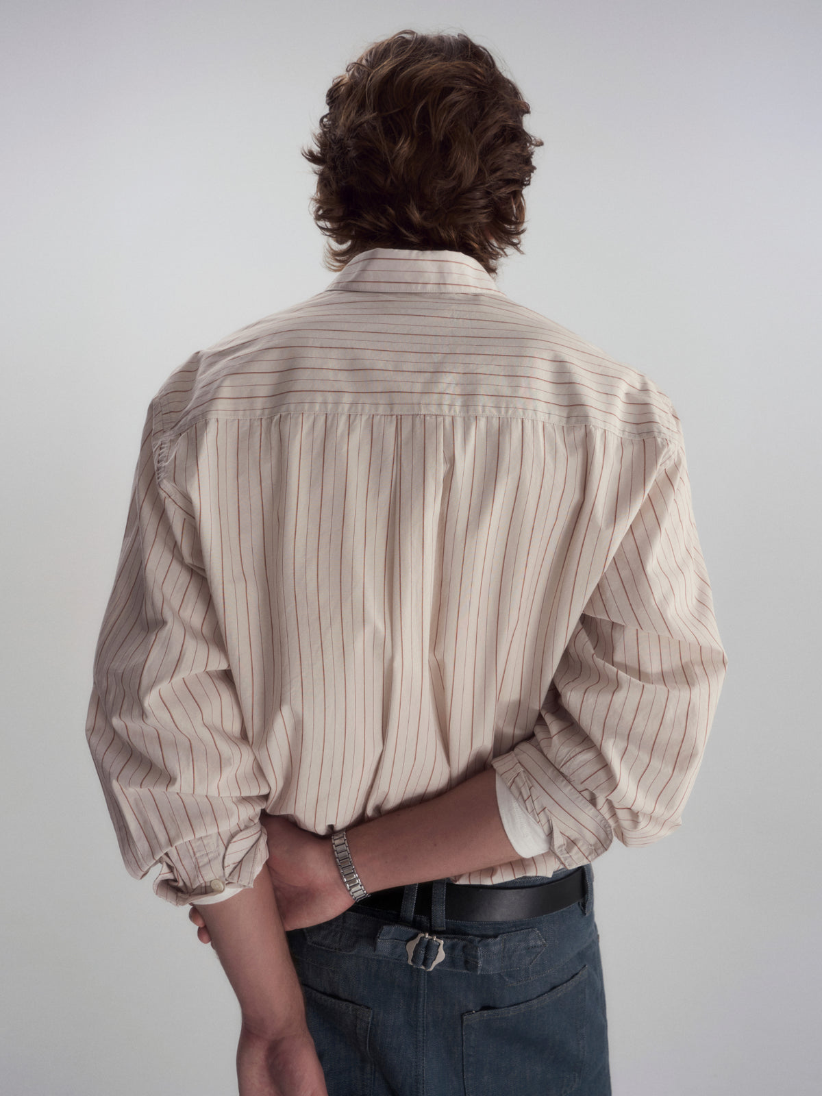 Pinstripe Relaxed Pocket L/S Shirt