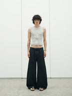 Knot | Denim Belted Curved Jeans