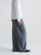 Double Pleated Wide Leg Sweatpants