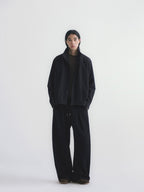 Double Pleated Wide Leg Sweatpants