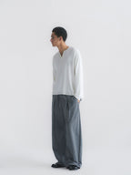 Double Pleated Wide Leg Sweatpants
