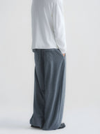 Double Pleated Wide Leg Sweatpants