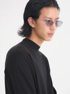 Wool-Blend Mock Neck L/S Tee
