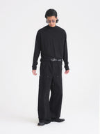 Wool-Blend Mock Neck L/S Tee