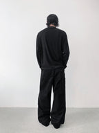 Wool-Blend Mock Neck L/S Tee