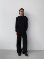 Wool-Blend Mock Neck L/S Tee