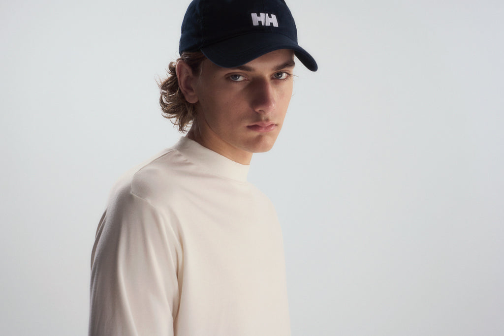 Wool-Blend Mock Neck L/S Tee