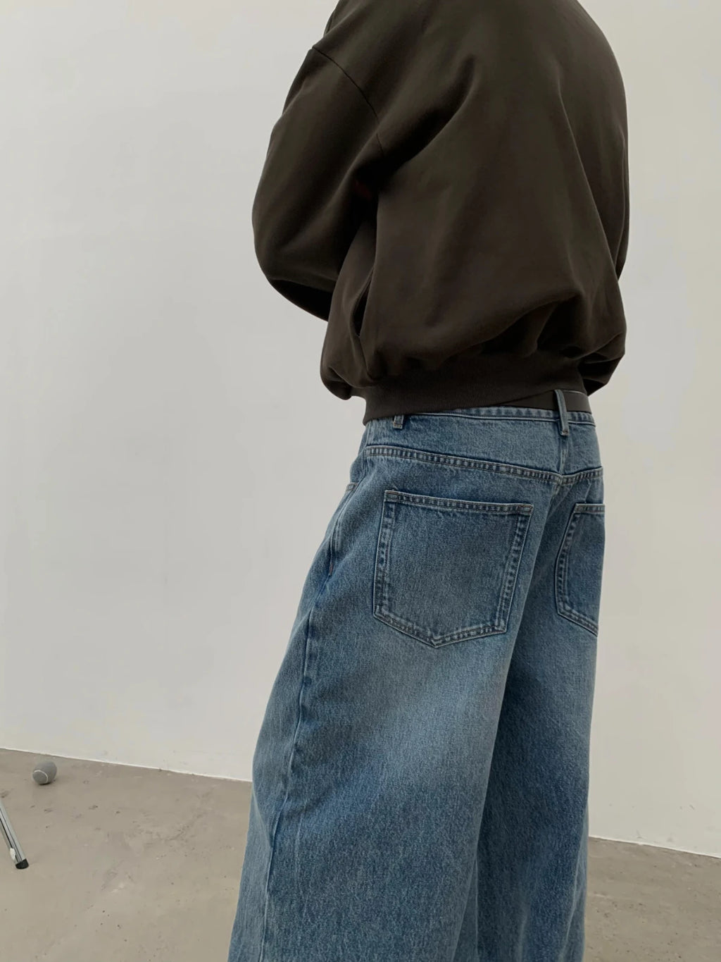 Thread | Denim Faded Indigo Baggy Jeans