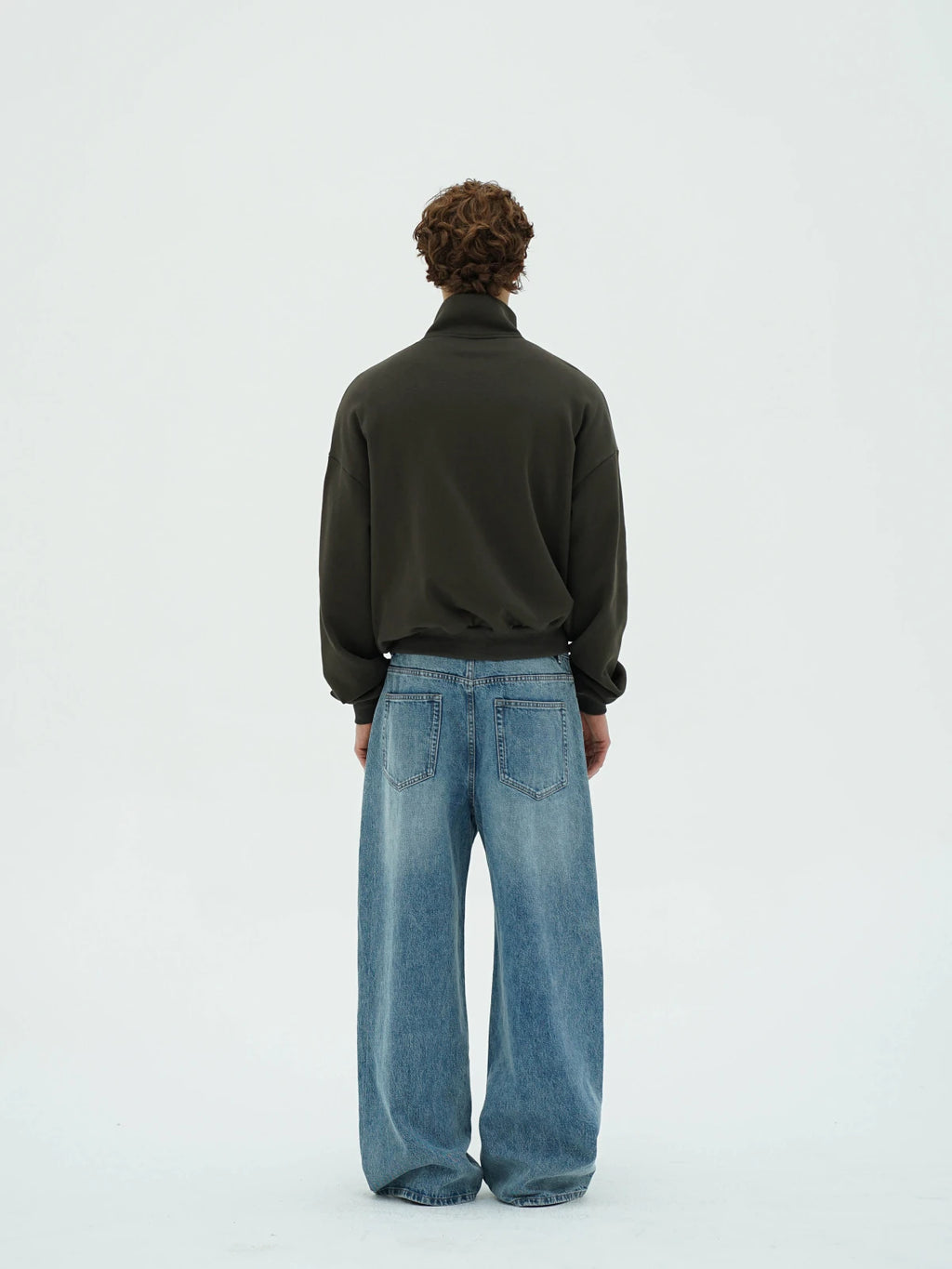 Thread | Denim Faded Indigo Baggy Jeans