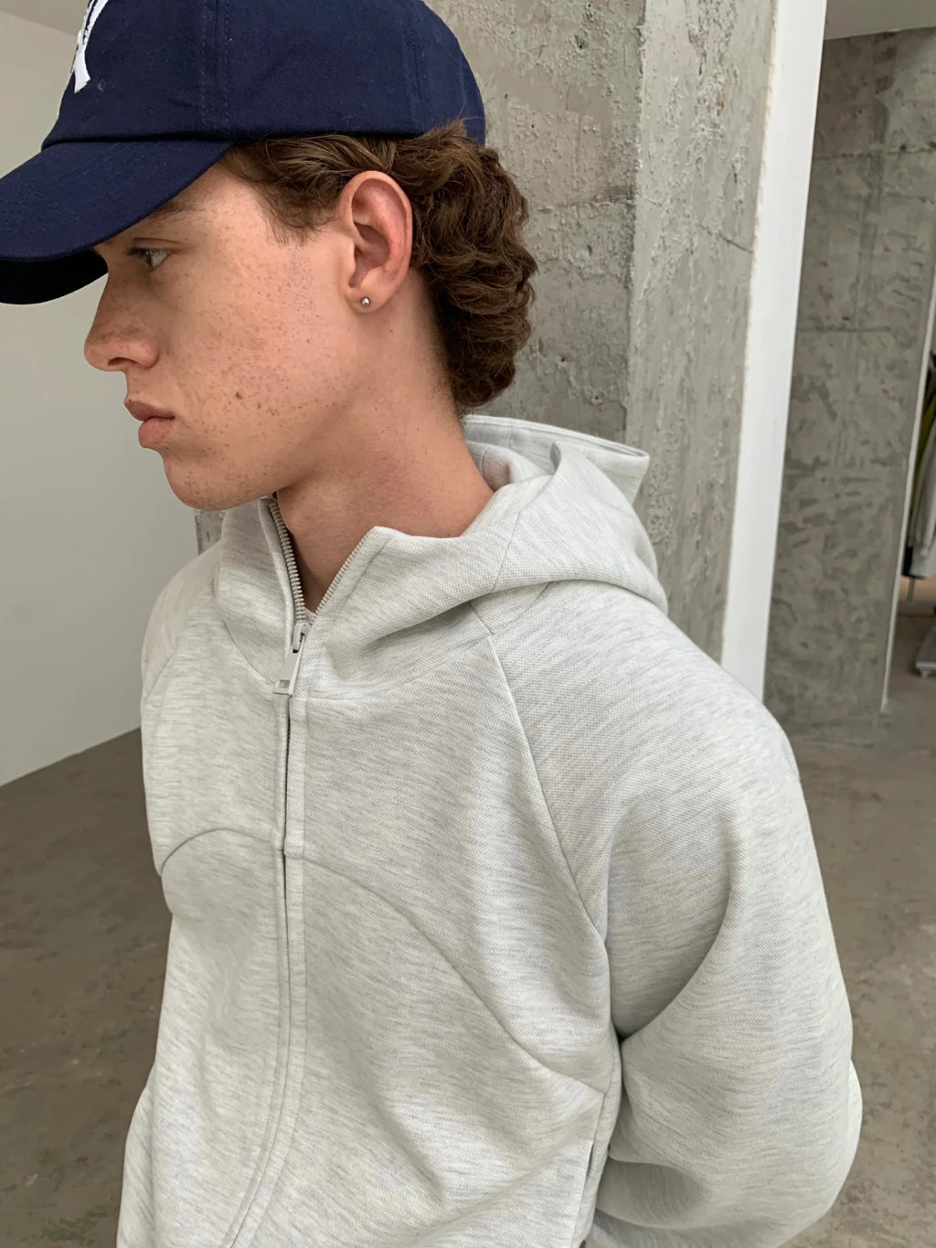 Knot | Structure Boxy Zip Hoodie