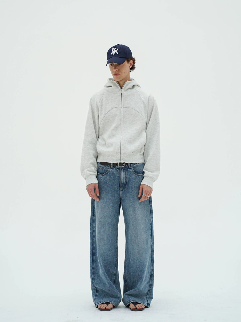 Knot | Structure Boxy Zip Hoodie