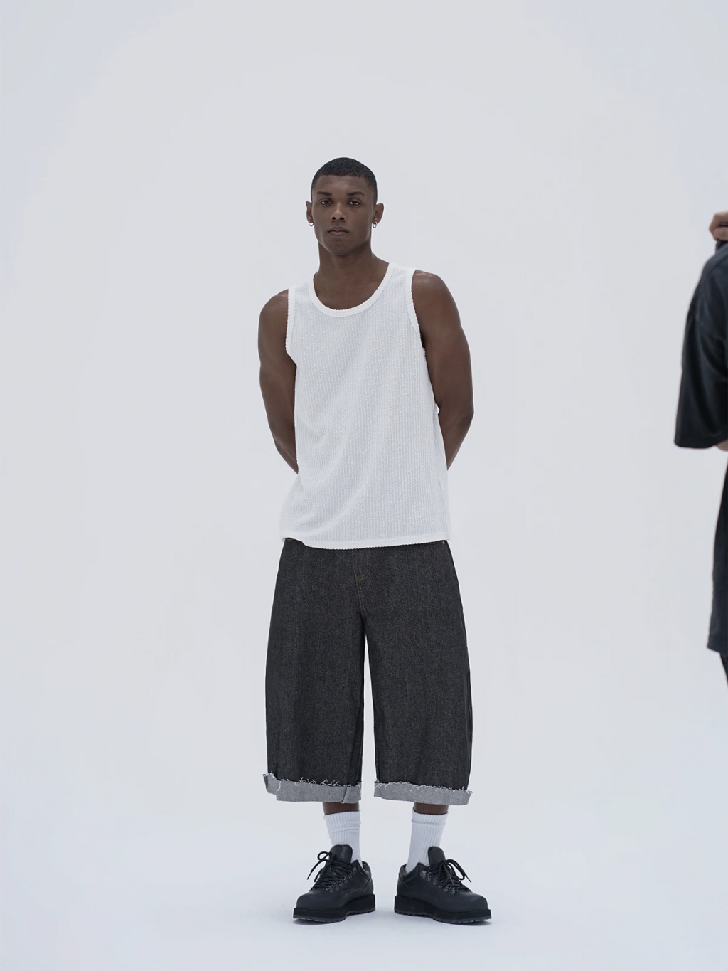 Knot | Denim Raw Cuffed Shorts