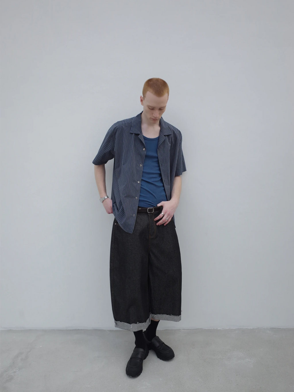 Knot | Denim Raw Cuffed Shorts