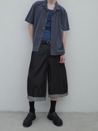 Knot | Denim Raw Cuffed Shorts