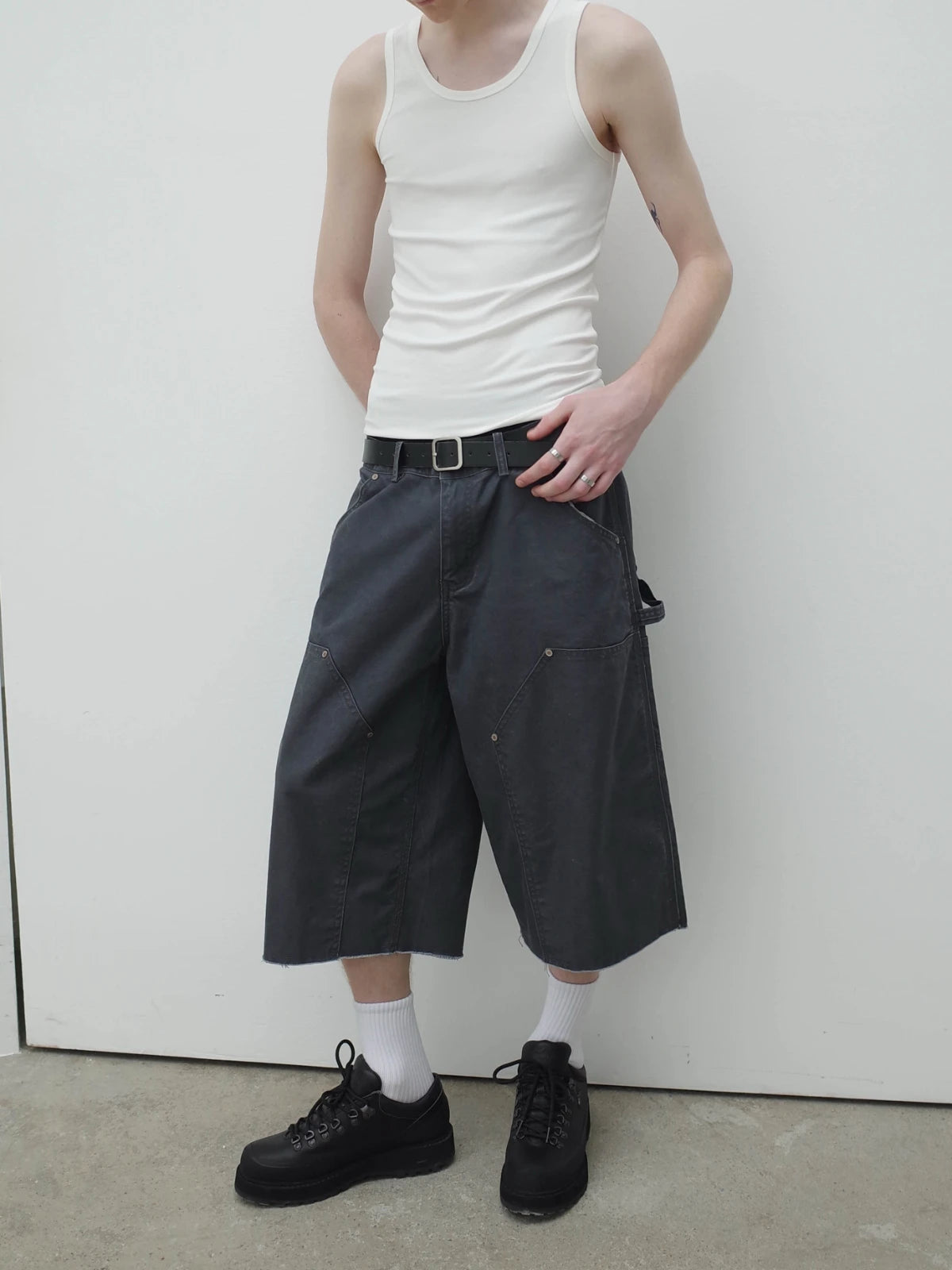 Knot | Utility Studded Canvas Shorts