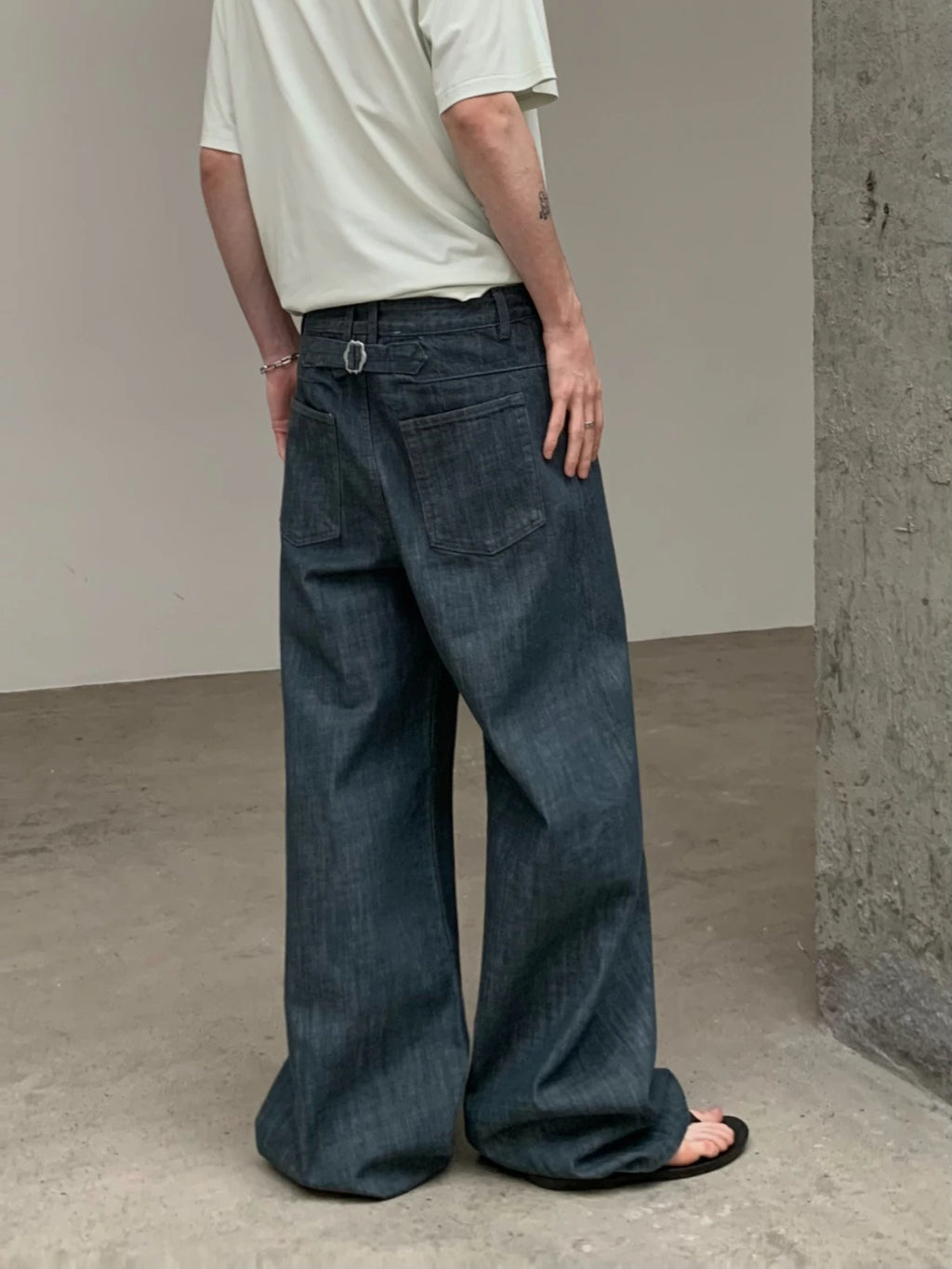 Knot | Denim Cyan Straight Jeans